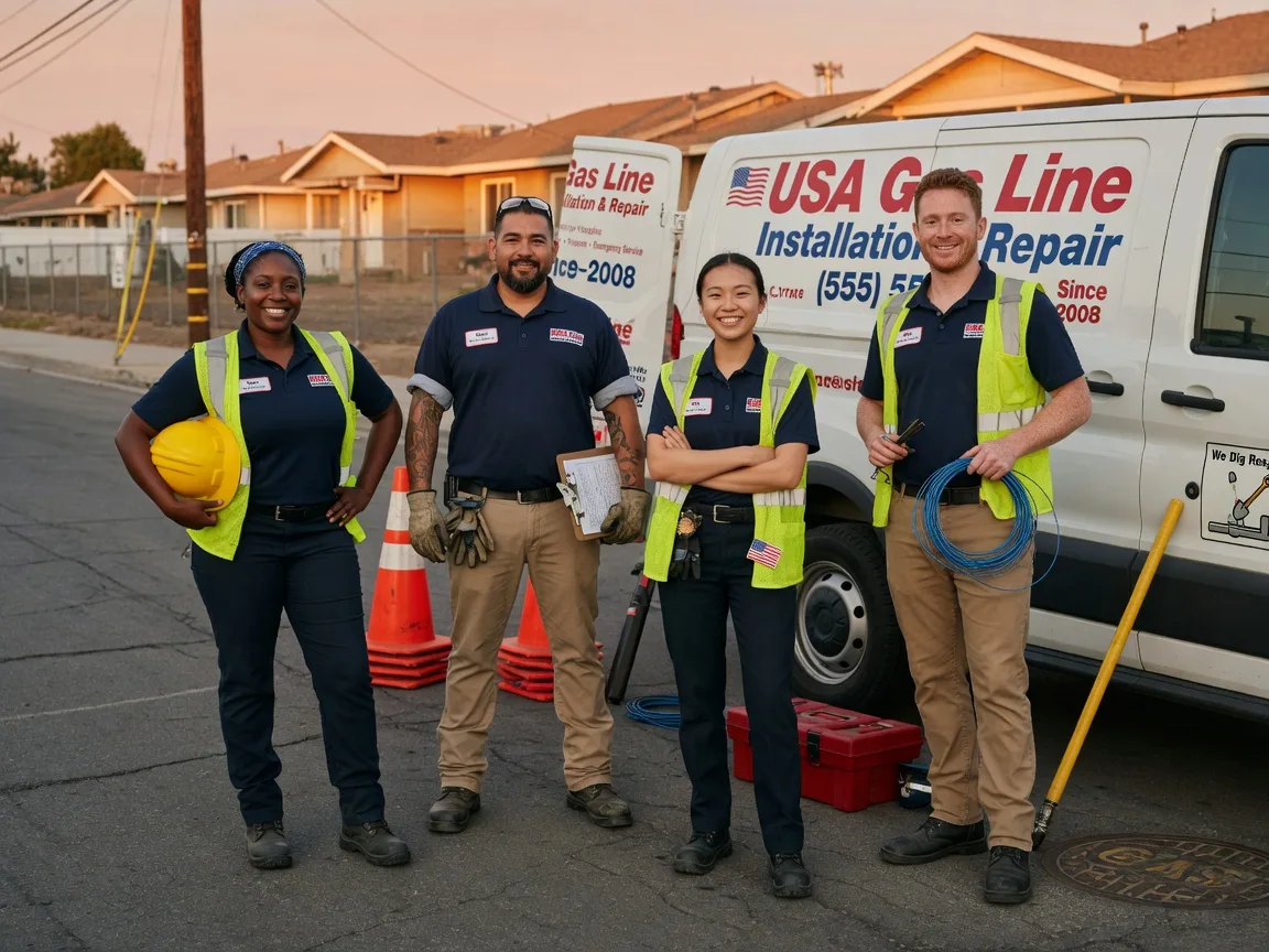 Gas Line Installation company in Wales, WI
